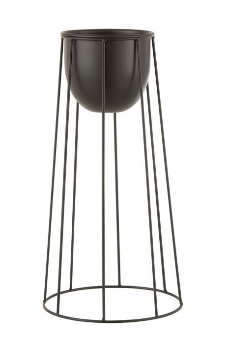 J-Line Горщик колір чорний (3350683) J-Line Горщик колір чорний (3350683)