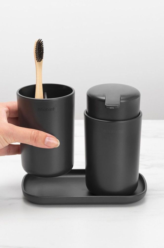 Brabantia Набір аксесуарів для ванної кімнати (3-pack) колір сірий фото 7