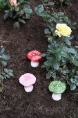 &k amsterdam Свічка без запаху Mushroom Dots колір рожевий