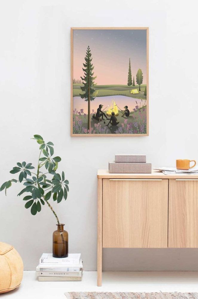 Vissevasse Плакат Campfire 50x70 cm колір барвистий фото 2