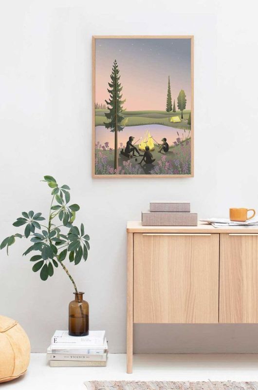 Vissevasse Плакат Campfire 50x70 cm колір барвистий фото 2