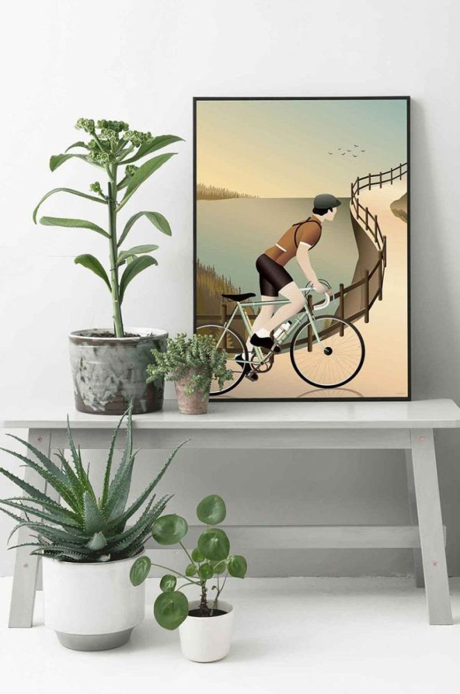 Vissevasse Плакат Cycling The Hulls 50x70 cm колір барвистий фото 2
