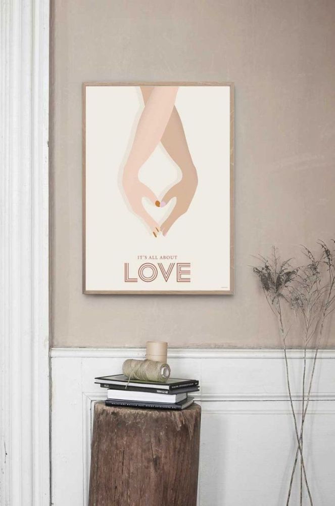 Vissevasse Плакат Its All About Love 30x40 cm колір барвистий фото 2