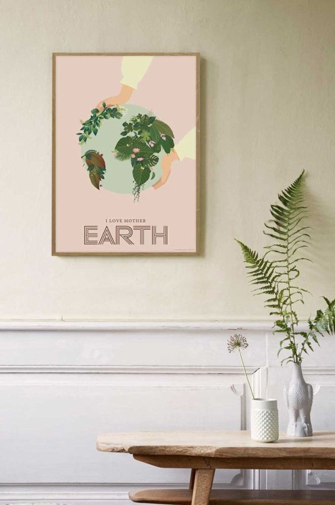 Vissevasse Плакат I Love Mother Earth 50x70 cm колір барвистий фото 2