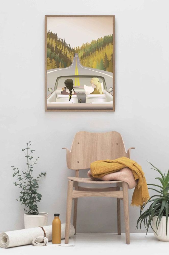 Vissevasse Плакат Road Trip 50x70 cm колір барвистий фото 2