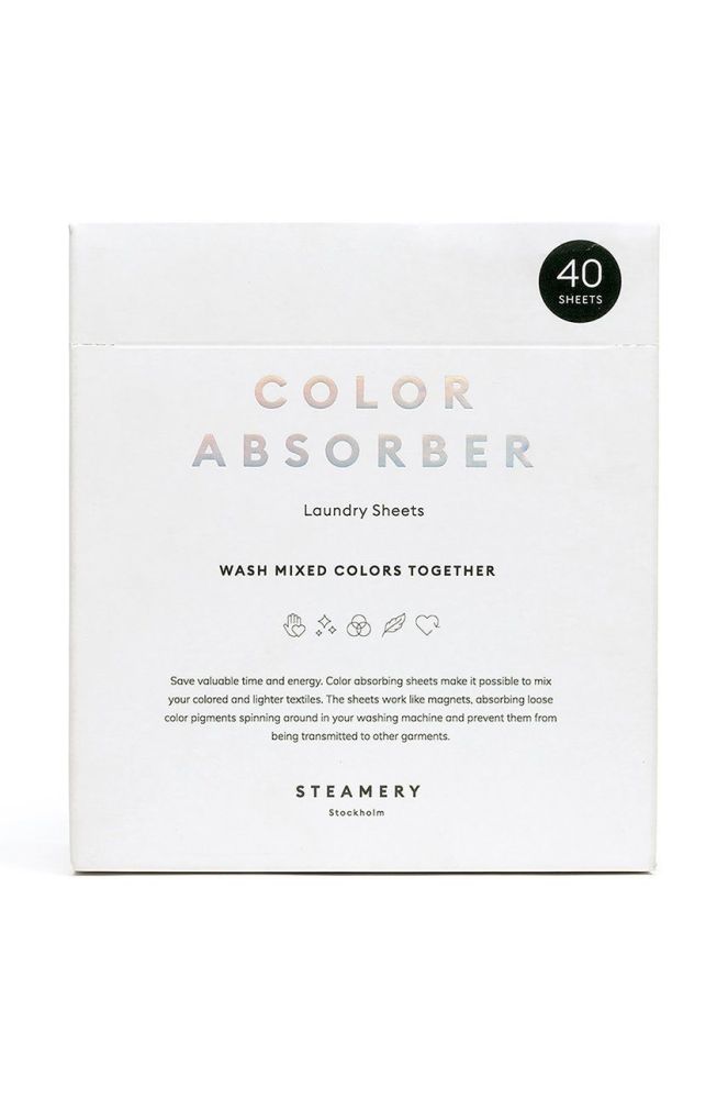 Steamery Серветки для прання проти фарбування одягу (40-pack) колір барвистий