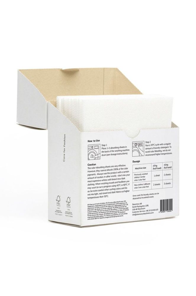 Steamery Серветки для прання проти фарбування одягу (40-pack) колір барвистий фото 2