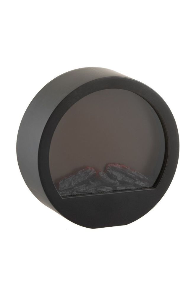 J-Line Штучний камін зі світлодіодним підсвічуванням колір чорний