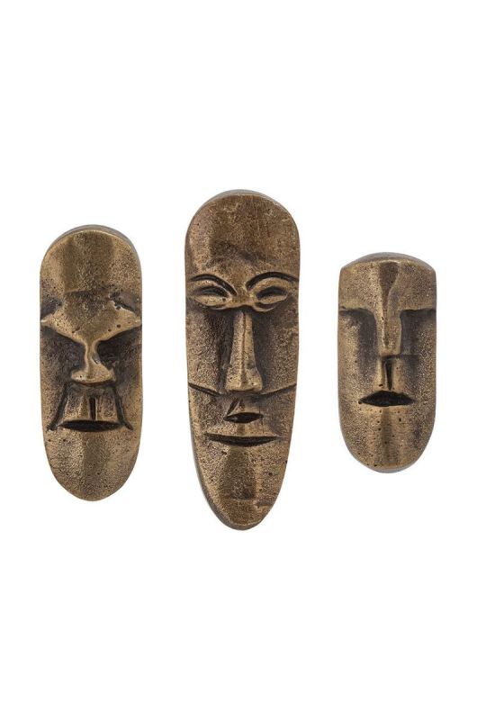 Bloomingville Набір настінних вішалок (3-pack) колір жовтий