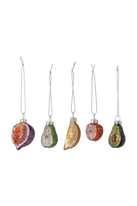 Набір ялинкових куль Bloomingville 5-pack колір барвистий