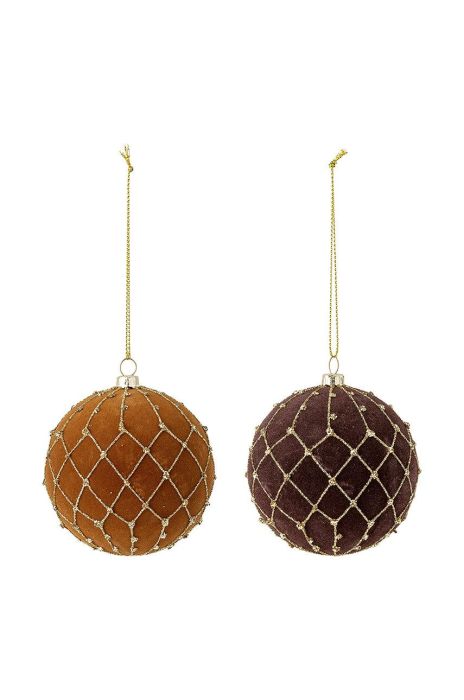 Bloomingville набір ялинкових куль (2-pack) колір барвистий (2753333)