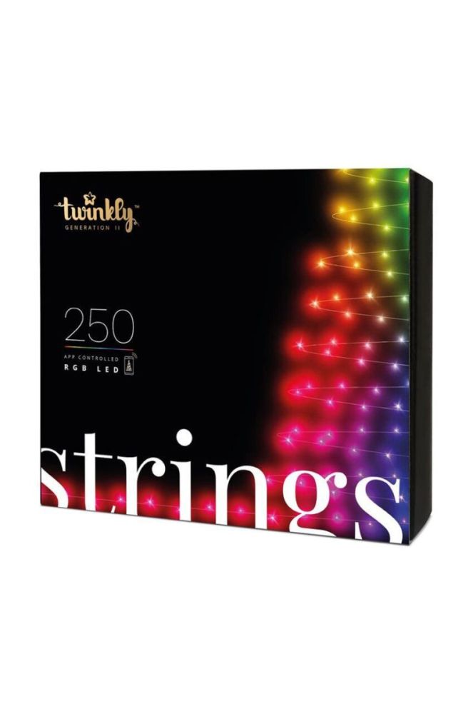 Twinkly розумні ялинкові вогники 250 LED RGB 20mb колір чорний фото 5