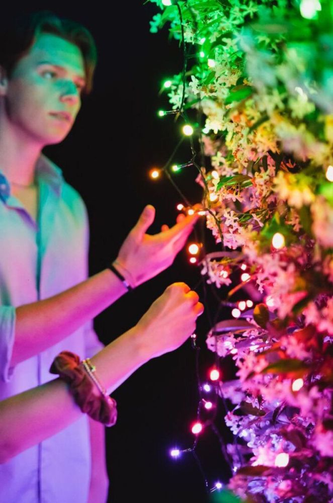 Twinkly розумні ялинкові вогники 250 LED RGB 20mb колір чорний фото 8