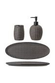 Набір аксесуарів для ванної кімнати Bloomingville 3-pack колір сірий