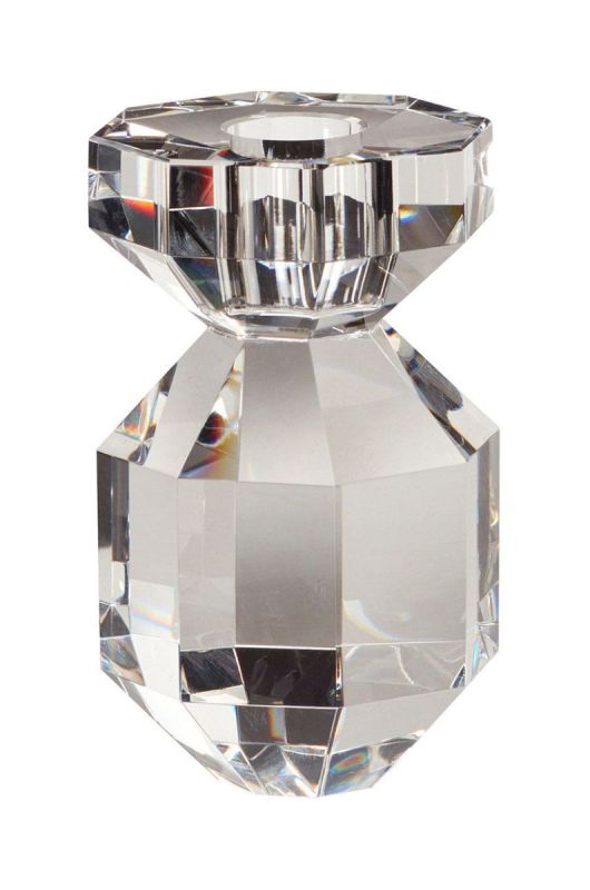 Декоративний свічник H?bsch Gem Clear колір прозорий