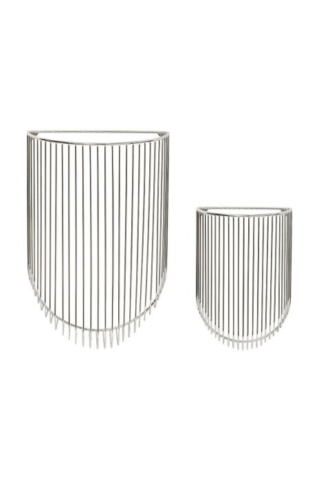 Набір кошиків для зберігання H?bsch 2-pack колір бежевий