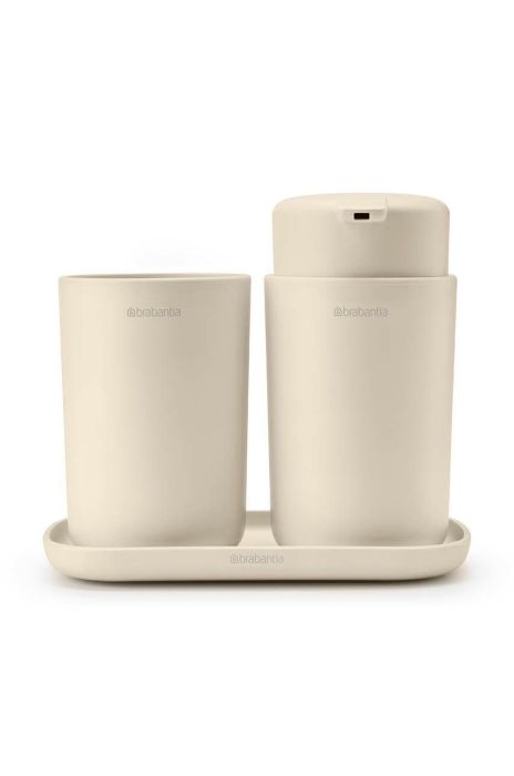 Набір аксесуарів для ванної кімнати Brabantia 3-pack колір бежевий Набір аксесуарів для ванної кімнати Brabantia 3-pack колір бежевий