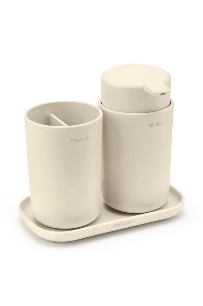Набір аксесуарів для ванної кімнати Brabantia 3-pack колір бежевий фото 2