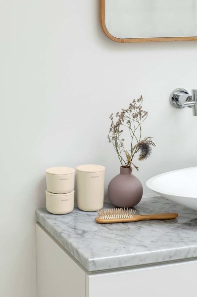 Набір контейнерів для зберігання з кришками Brabantia 3-pack колір бежевий фото 3