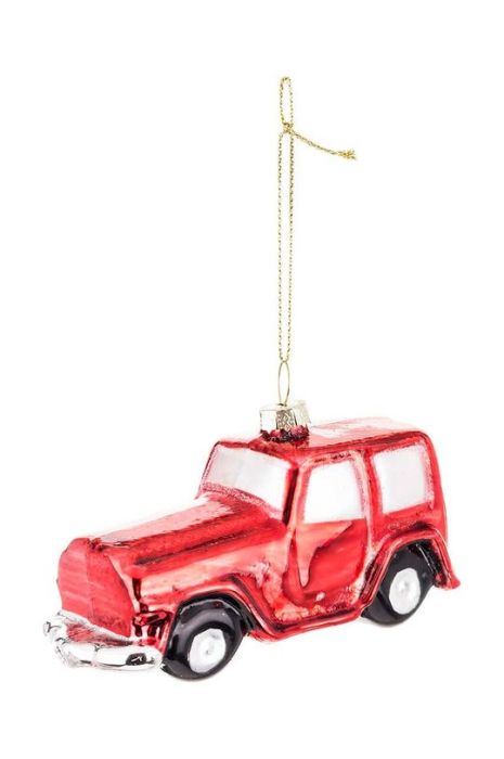 Куля на ялинку колір червоний (2849407)