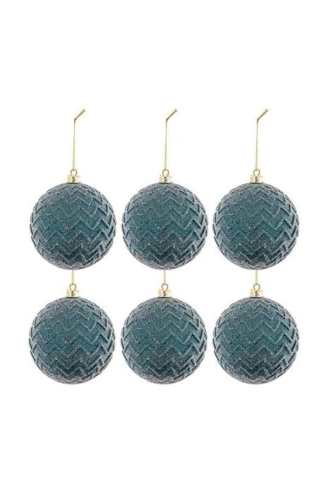 Набір ялинкових куль  6-pack колір темно-синій (2849411)