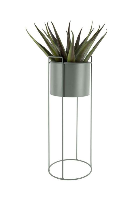Набір квіткових горщиків зі стелажем Present Time 80 x 28 / 65 x 23 / 50 x 19 cm 3-pack колір зелений фото 4