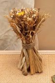 Букет сухих квітів Calma House Joon колір коричневий