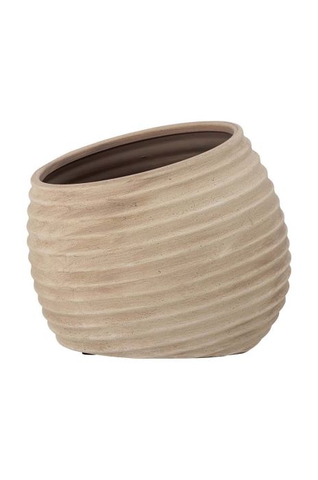 Горщик Bloomingville Cimmy Deco колір коричневий Горщик Bloomingville Cimmy Deco колір коричневий