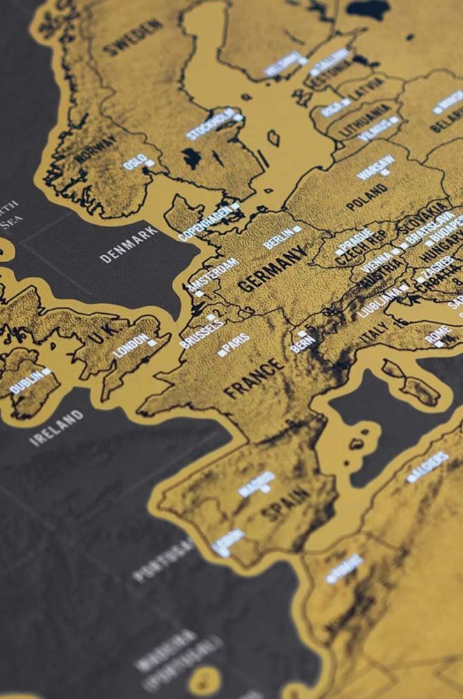 Скретч-карта Luckies of London Scratch Map® Deluxe колір барвистий фото 2