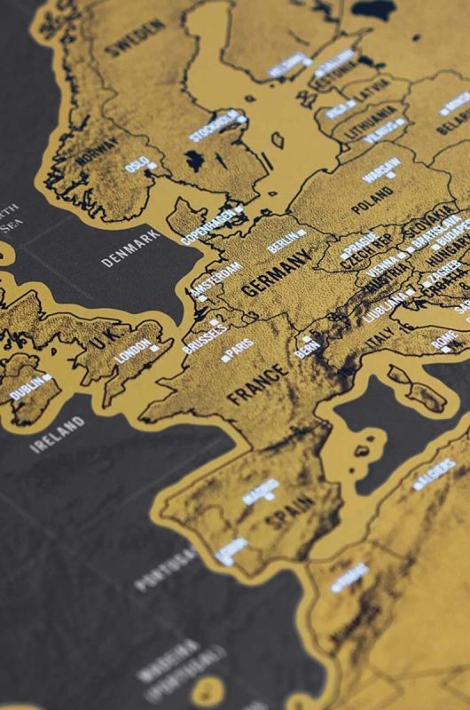 Скретч-карта Luckies of London Scratch Map® Deluxe колір барвистий фото 2