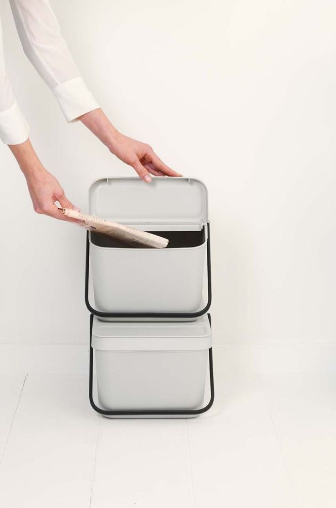 Смітник Brabantia Sort & Go Stackable 20 l колір сірий (2993528) фото 7