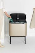 Смітник Brabantia Bo Touch Hi, 3 x 11 L колір жовтий (3002358)