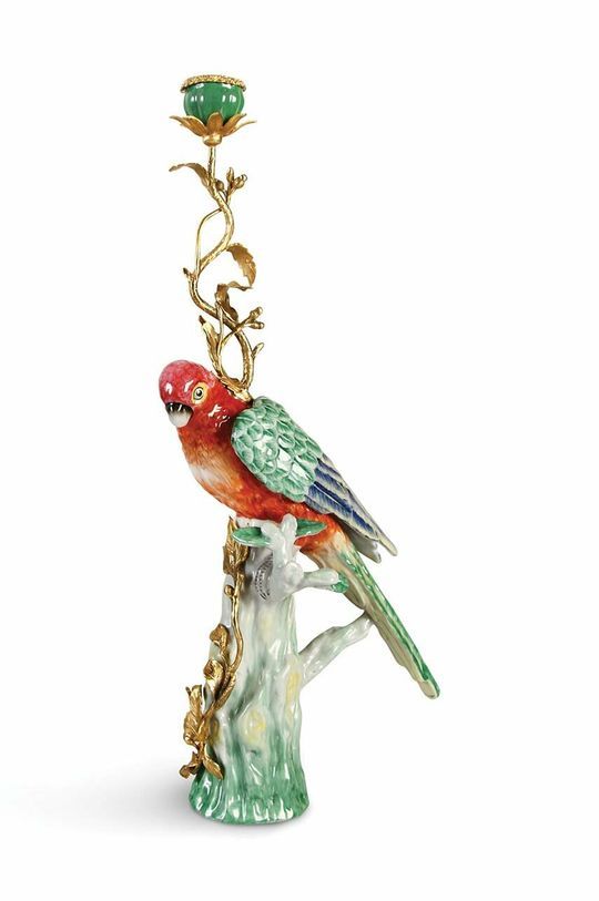 Декоративний свічник &k amsterdam Parrot Deluxe колір барвистий