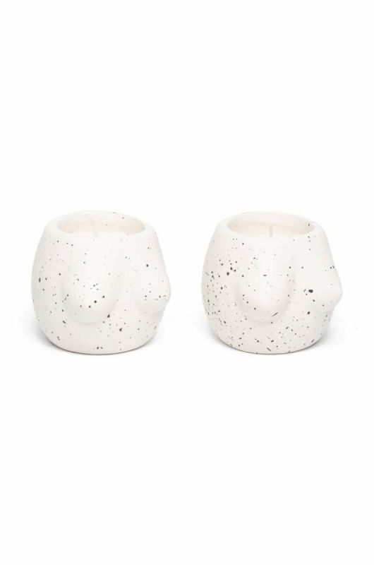 Набір свічників Helio Ferretti 2-pack колір білий фото 2