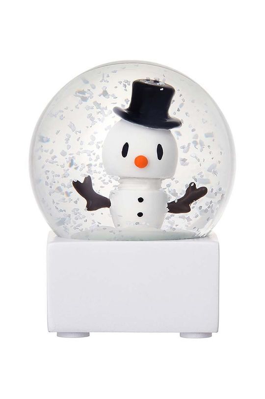 Декоративна куля Hoptimist Snowman Snow Glob S колір білий