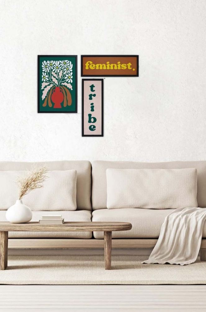 Настенная декорация Really Nice Things 3-pack цвет красочный фото 2