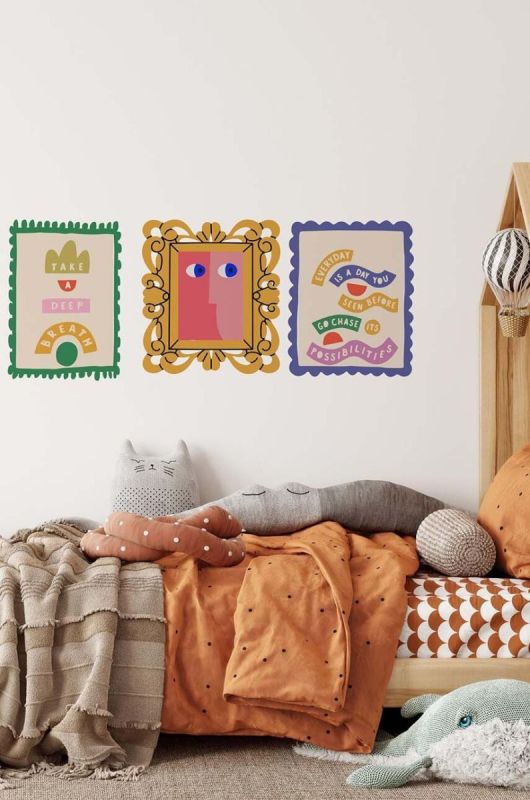 Декорація настінна Little Nice Things 3-pack колір барвистий фото 2