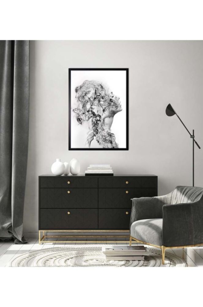 Настенная декорация на бумаге в рамке 50x70 cm цвет красочный фото 3