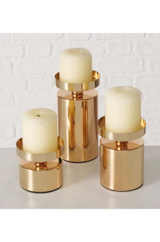 Набір свічників Boltze Meril 3-pack колір жовтий фото 2