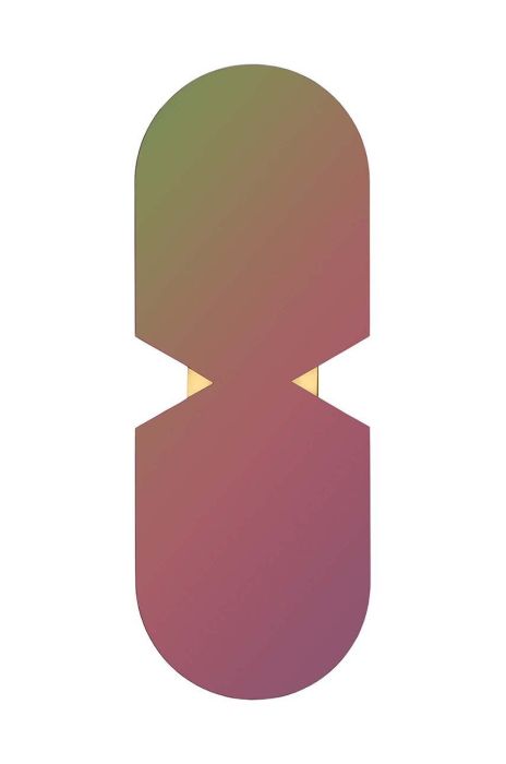 Настінне дзеркало AYTM Verto колір барвистий (3323496)