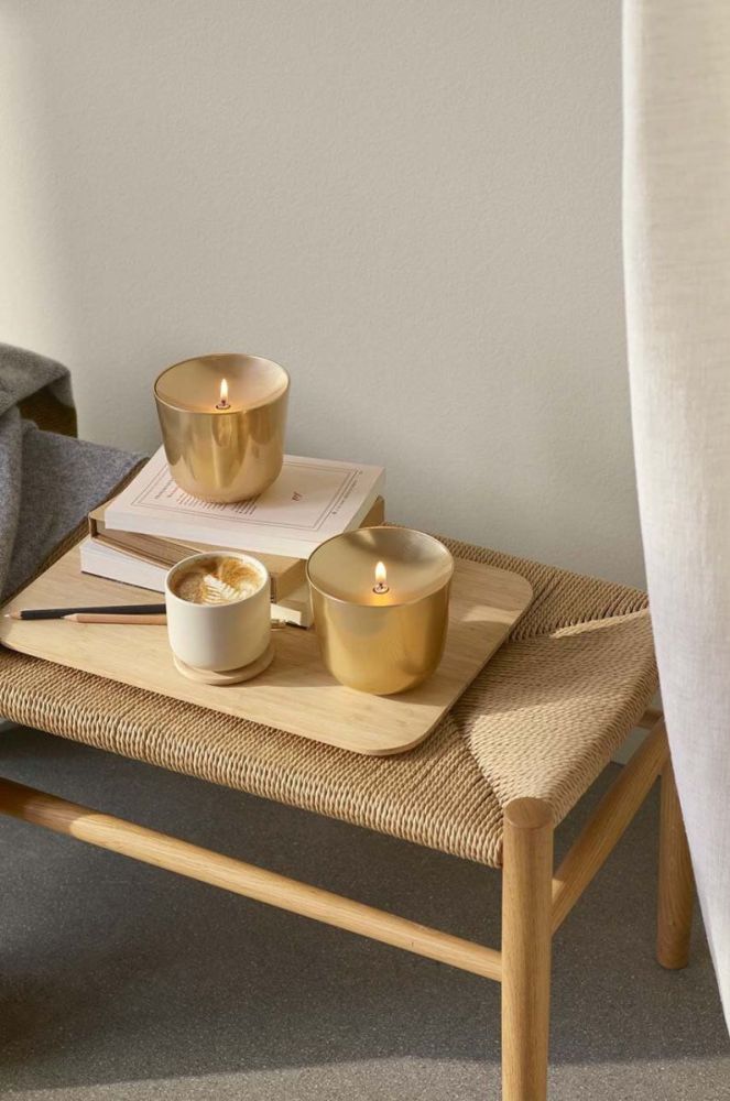 Масляна лампа Stelton Solis Oil колір жовтий фото 4