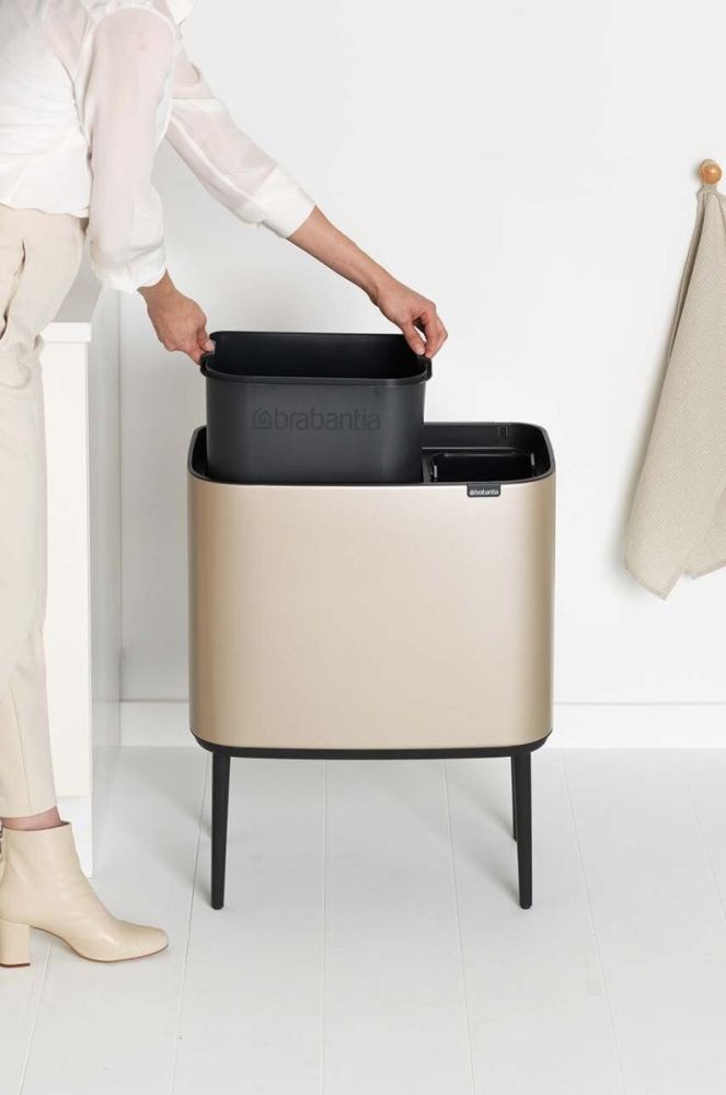 Мусорник Brabantia Bo Touch, 11 + 23 L цвет бежевый (3368776) фото 7