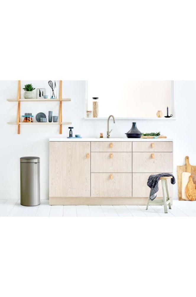 Мусорник Brabantia Touch Bin New, 30 L цвет серый (3368467) фото 4