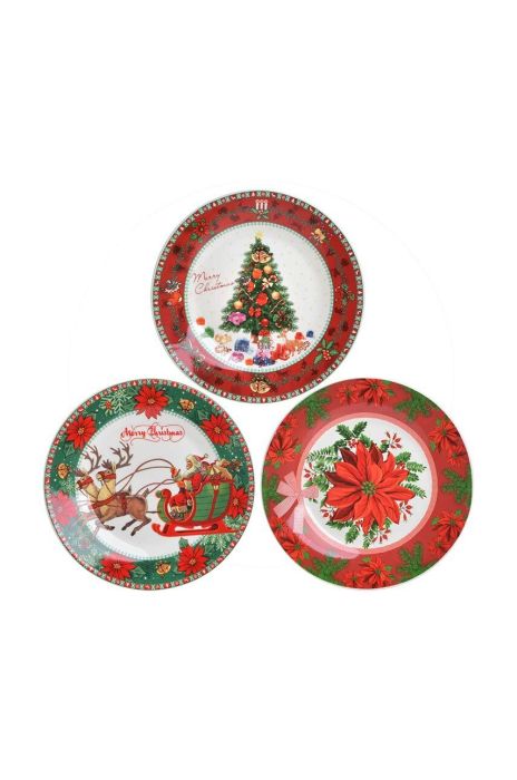 Набір тарілок 27 cm 12 шт. колір барвистий