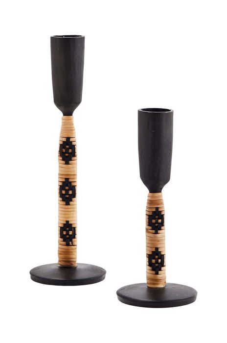 Декоративний свічник Madam Stoltz 2-pack колір барвистий