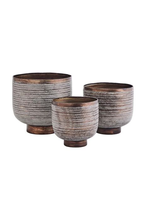 Набір квіткових горщиків Madam Stoltz 3-pack колір барвистий (3632502) Набір квіткових горщиків Madam Stoltz 3-pack колір барвистий (3632502)