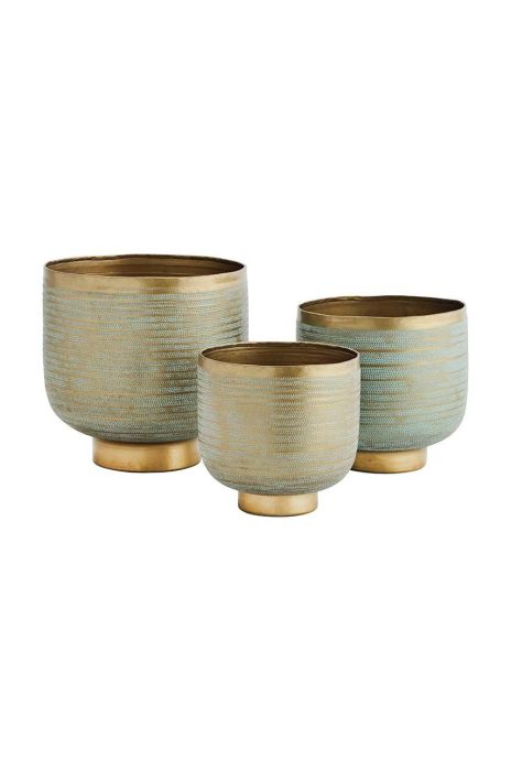 Набір квіткових горщиків Madam Stoltz 3-pack колір барвистий (3632503) Набір квіткових горщиків Madam Stoltz 3-pack колір барвистий (3632503)