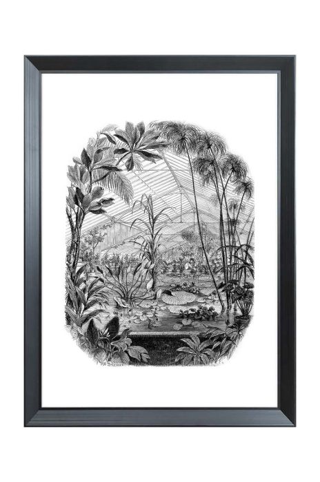 Настінна декорація в рамі 54 x 74 cm колір барвистий