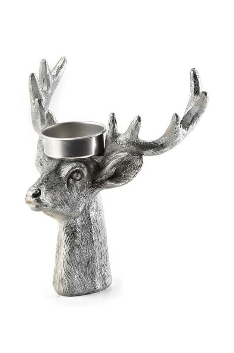 Декоративний свічник Affek Design Santa Lila колір сірий