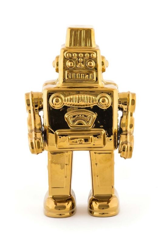 Декорація Seletti Memorabilia Gold My Robot колір жовтий фото 2